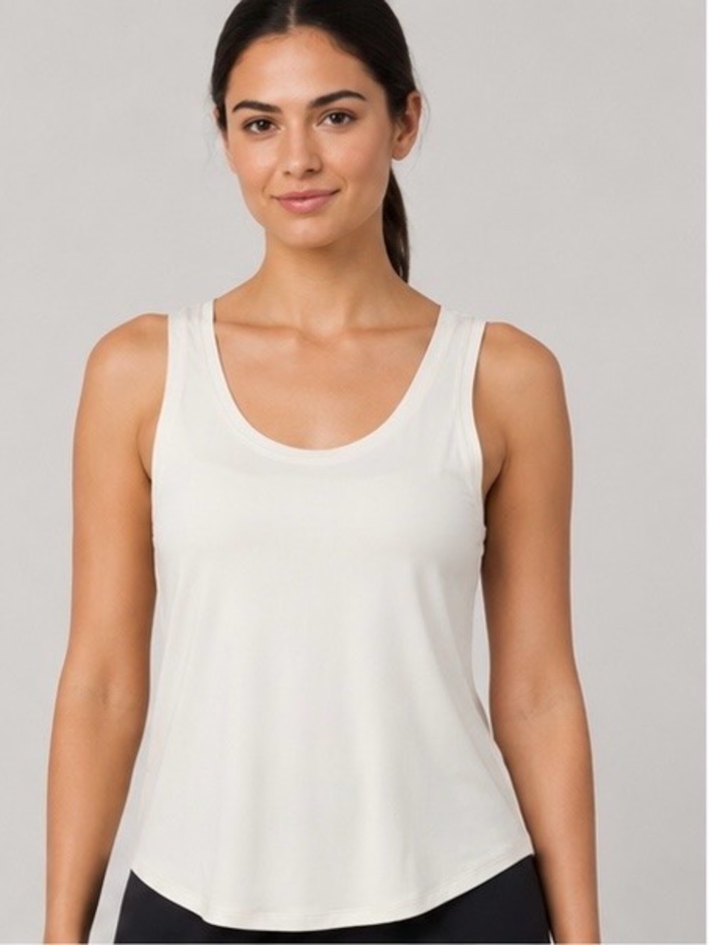 Lululemon Cream Buttery Soft Scoop Neck Tank Top XL Athletic Yoga NWT